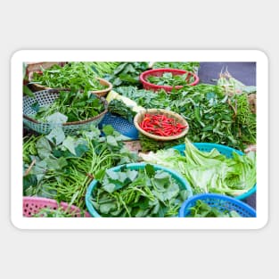 Vegetable market in Hoi An Sticker